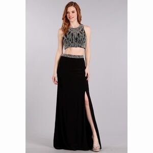 Sexy 2 pc black dress 1607
